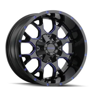 Mayhem – WARRIOR – Black – 17″x9″ -12mm – Summer Wheels – 8015-7952BTB